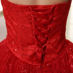 Robe De Mariée Princesse Paillette Rouge 9 Robe De Mariée Princesse Paillette Rouge -Promos Parurelle Boutique robe princesse rouge 1