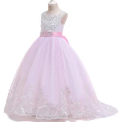 Robe De Princesse Fille Avec Traine -Promos Parurelle Boutique robe princesse traine rose 1
