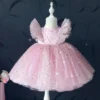 Robe Rose Bébé Fille
