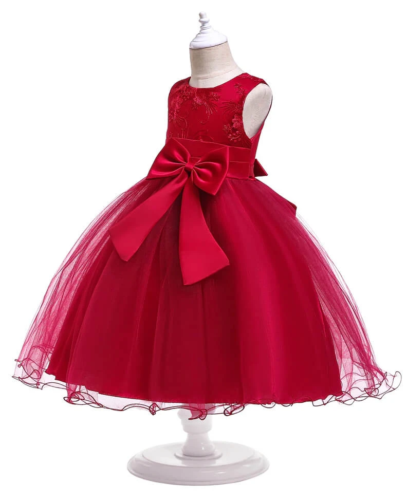 Robe De Princesse Petite Fille Rouge 3 Robe De Princesse Petite Fille Rouge – Image 3