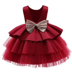 Robe Rouge Princesse Bébé Fille -Promos Parurelle Boutique robe rouge naissance