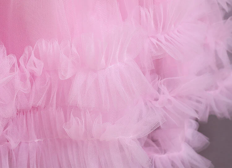 Robe Cérémonie Fille Rose Poudré 3 Robe Cérémonie Fille Rose Poudré – Image 3