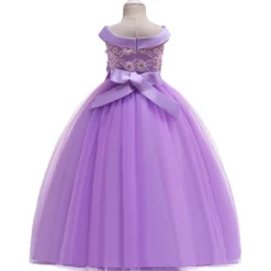 Robe Fille D'Honneur Violette 5 Robe Fille D'Honneur Violette -Promos Parurelle Boutique violet 2 1